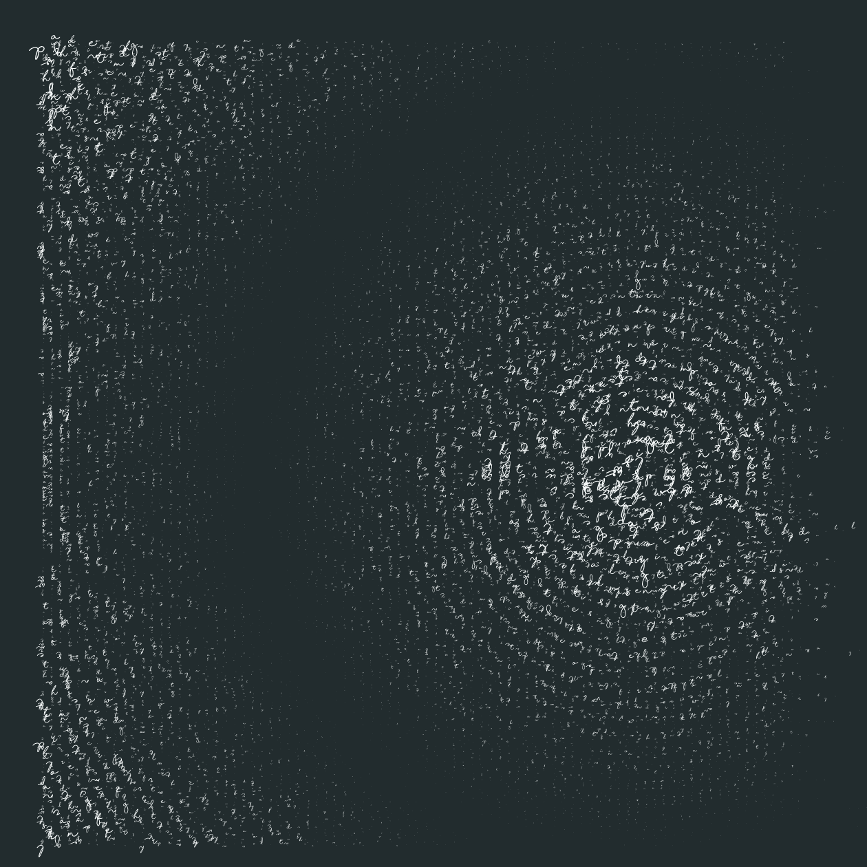Asemic Writing 1o1 #5 static token preview