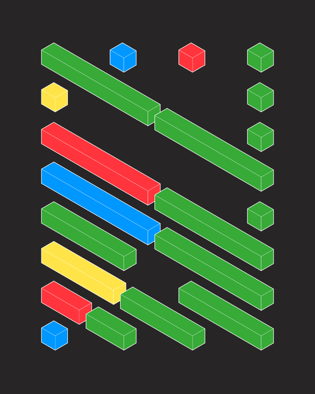 Blocky-Neon #12 static token preview