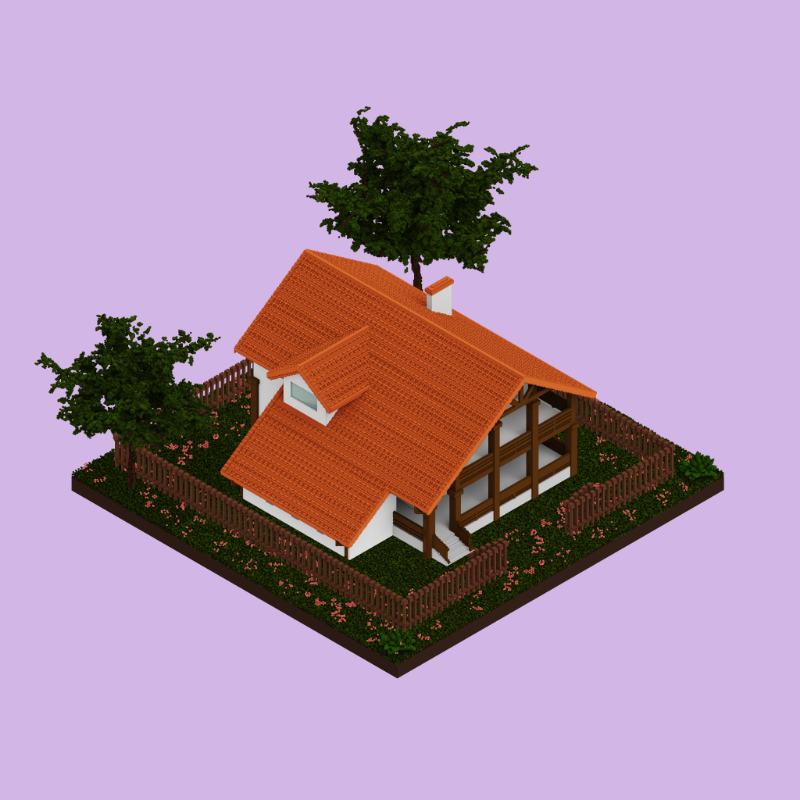 Pastel cottages #21 static token preview