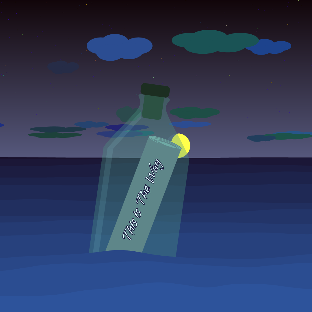 message in the bottle #16 static token preview