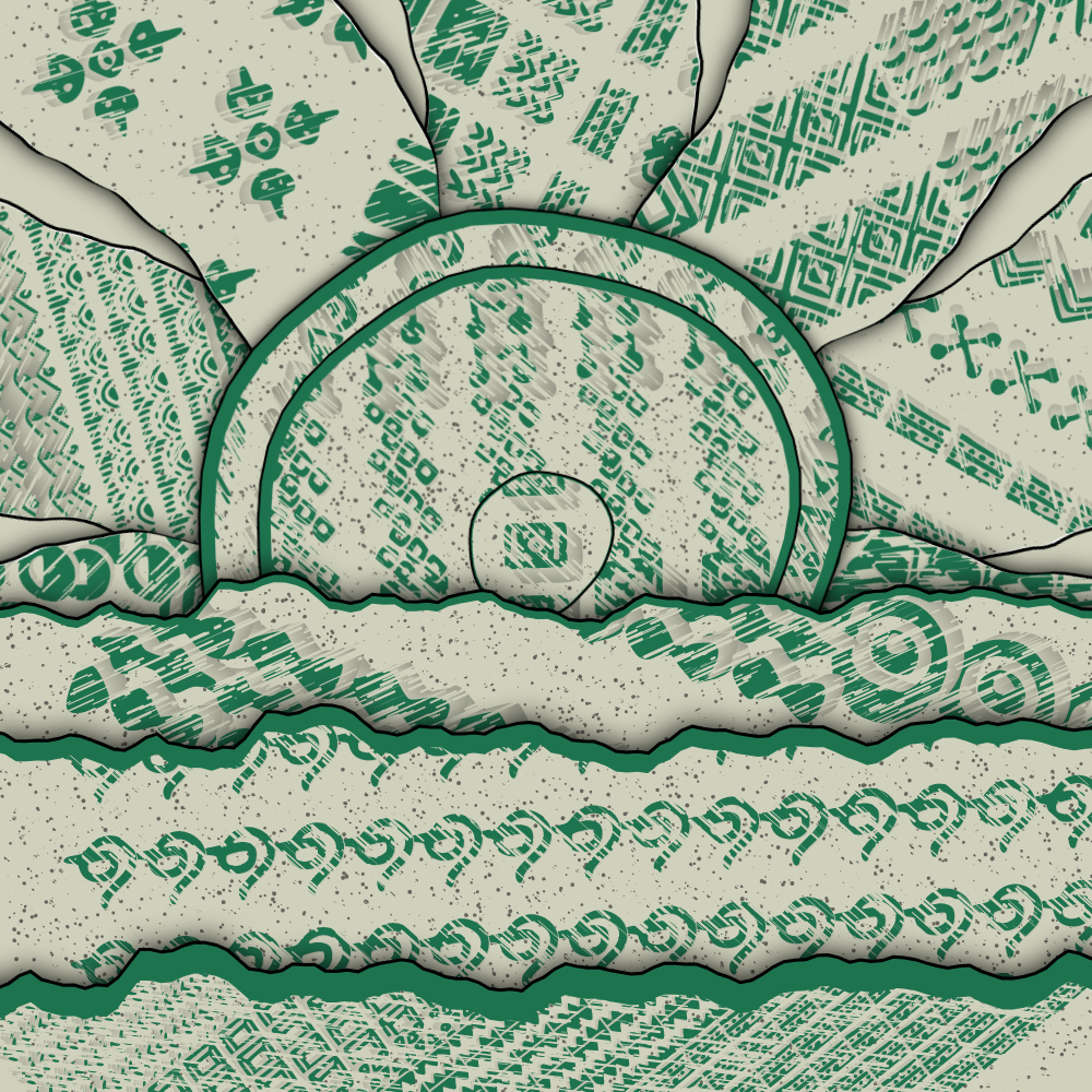 Hawaii - Genuary32 #10 static token preview