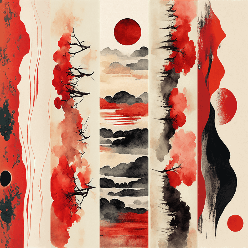 AI Japanese garden #5 static token preview