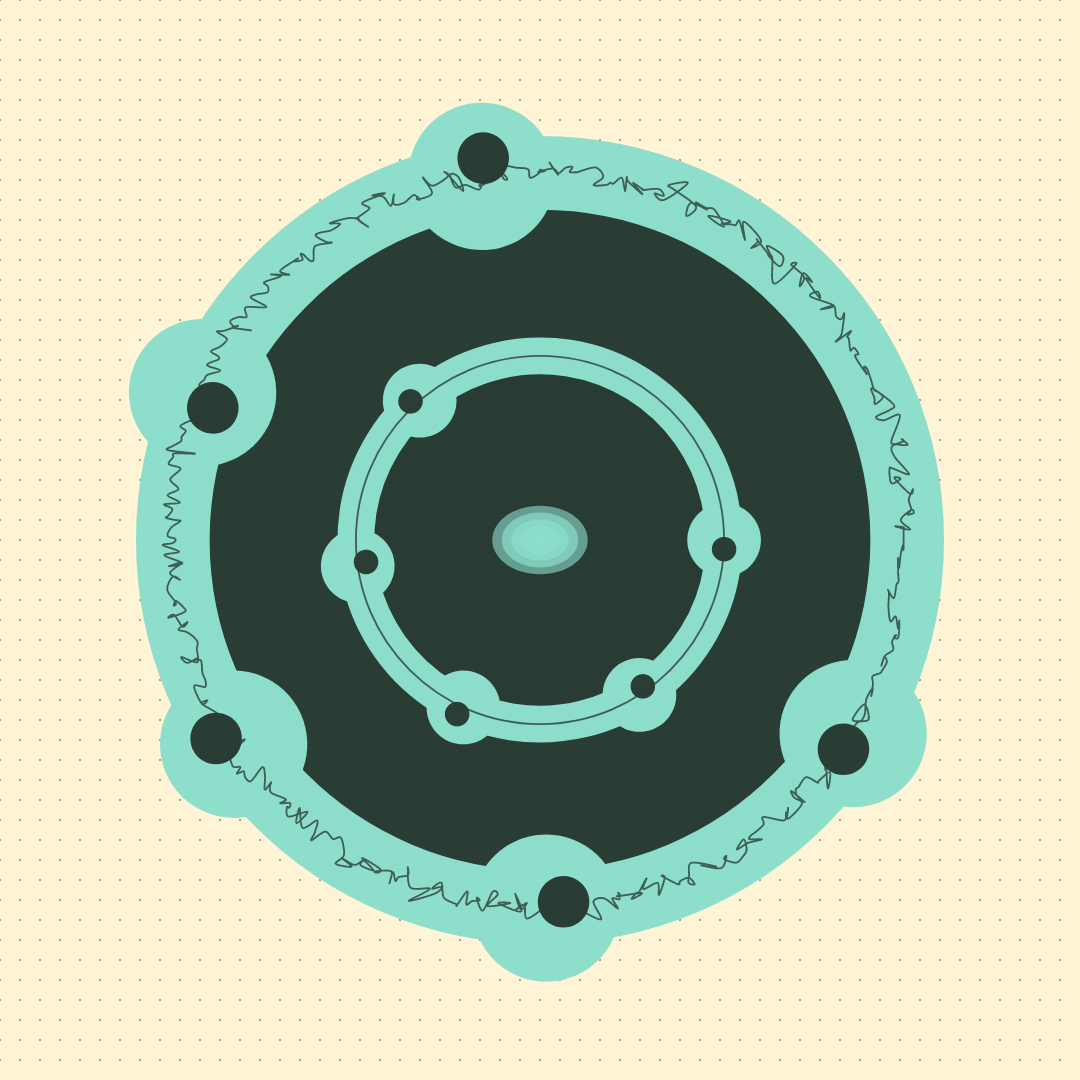 Circles on a dotted Grid #16 static token preview