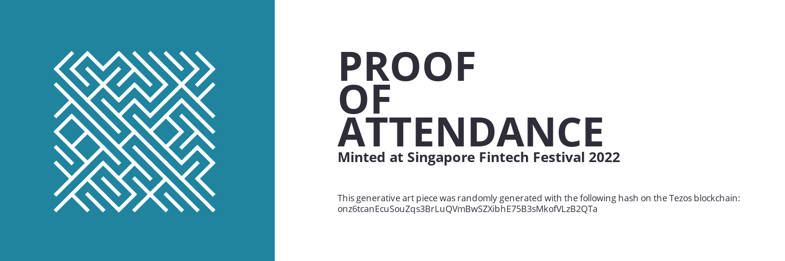 SFF2022 Proof of Attendance Token #1493 static token preview