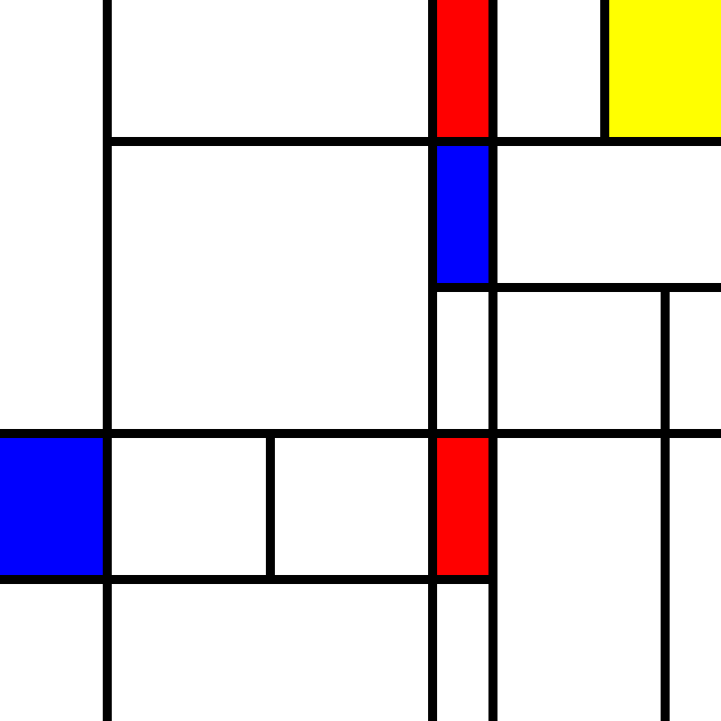compositioninredblueandyellow.art, (NFT) #9 static token preview