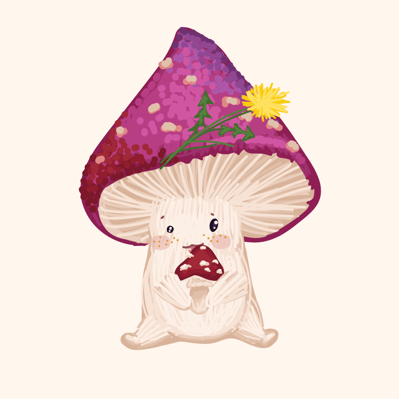 Cute Mushrooms Forest Guys #9 static token preview