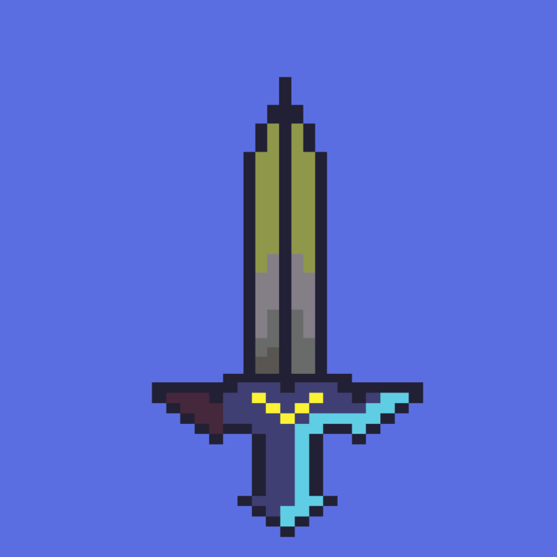 Generative Pixel Swords #4 static token preview