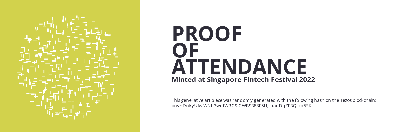 SFF2022 Proof of Attendance Token #777 static token preview