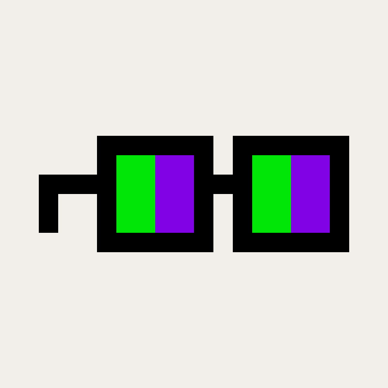 Coded Nouns Glasses #2 static token preview