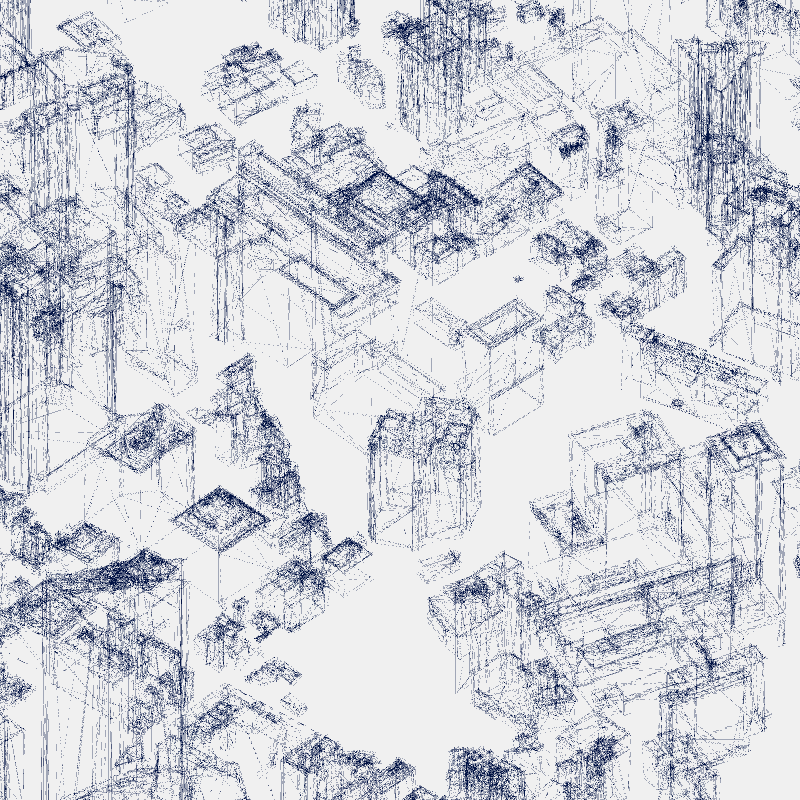 Algorithmic Drawing: Minato City Tokyo #24 static token preview