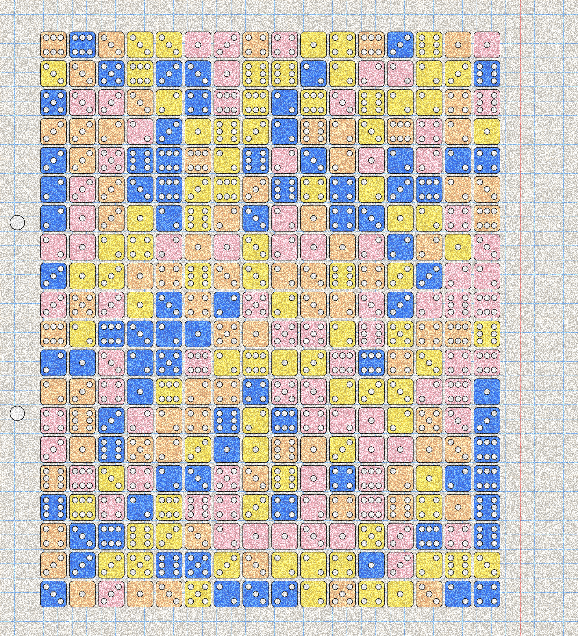 sketchbook page 6: dice roll #3 static token preview