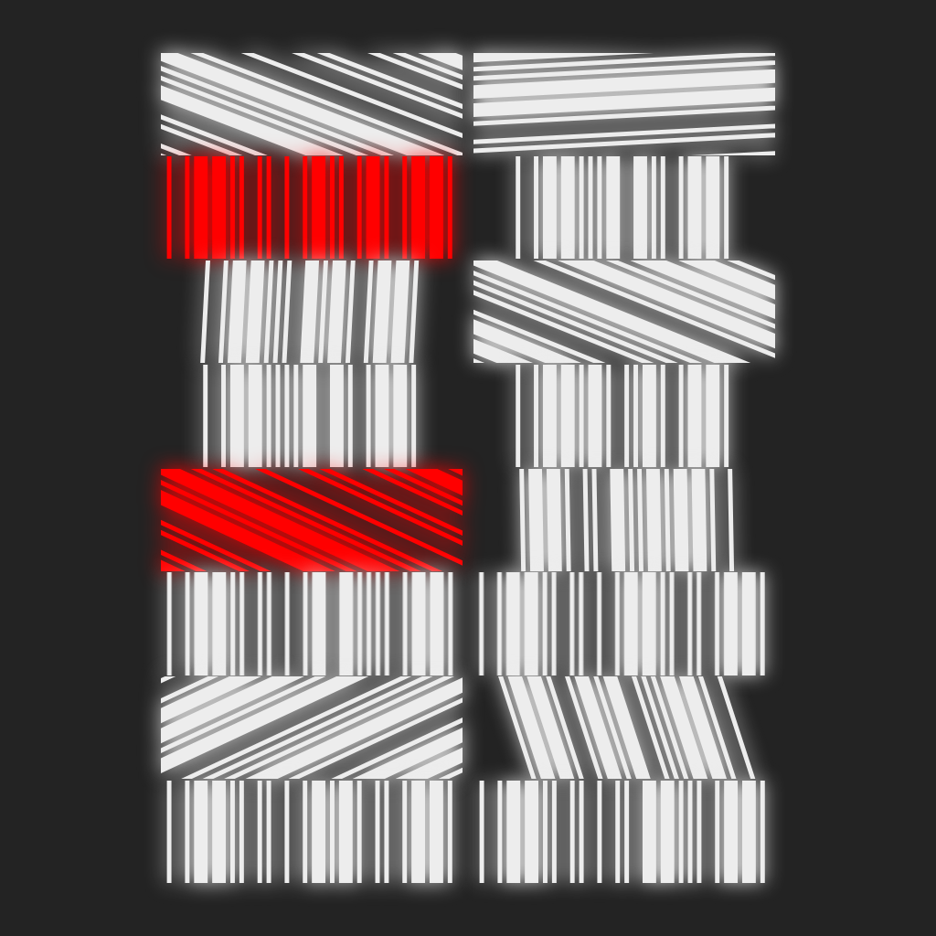 barcode(fxhash) #22 static token preview