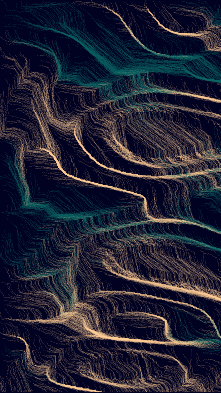 Algoscapes | Rock-face #717 static token preview