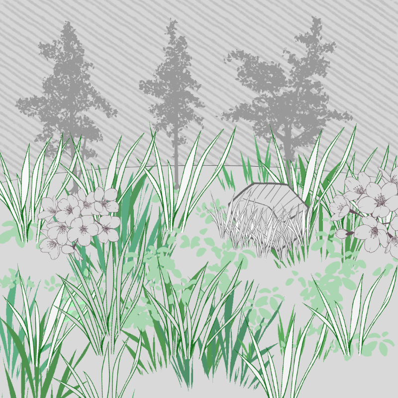 Wild Grass and Rubble #7 static token preview