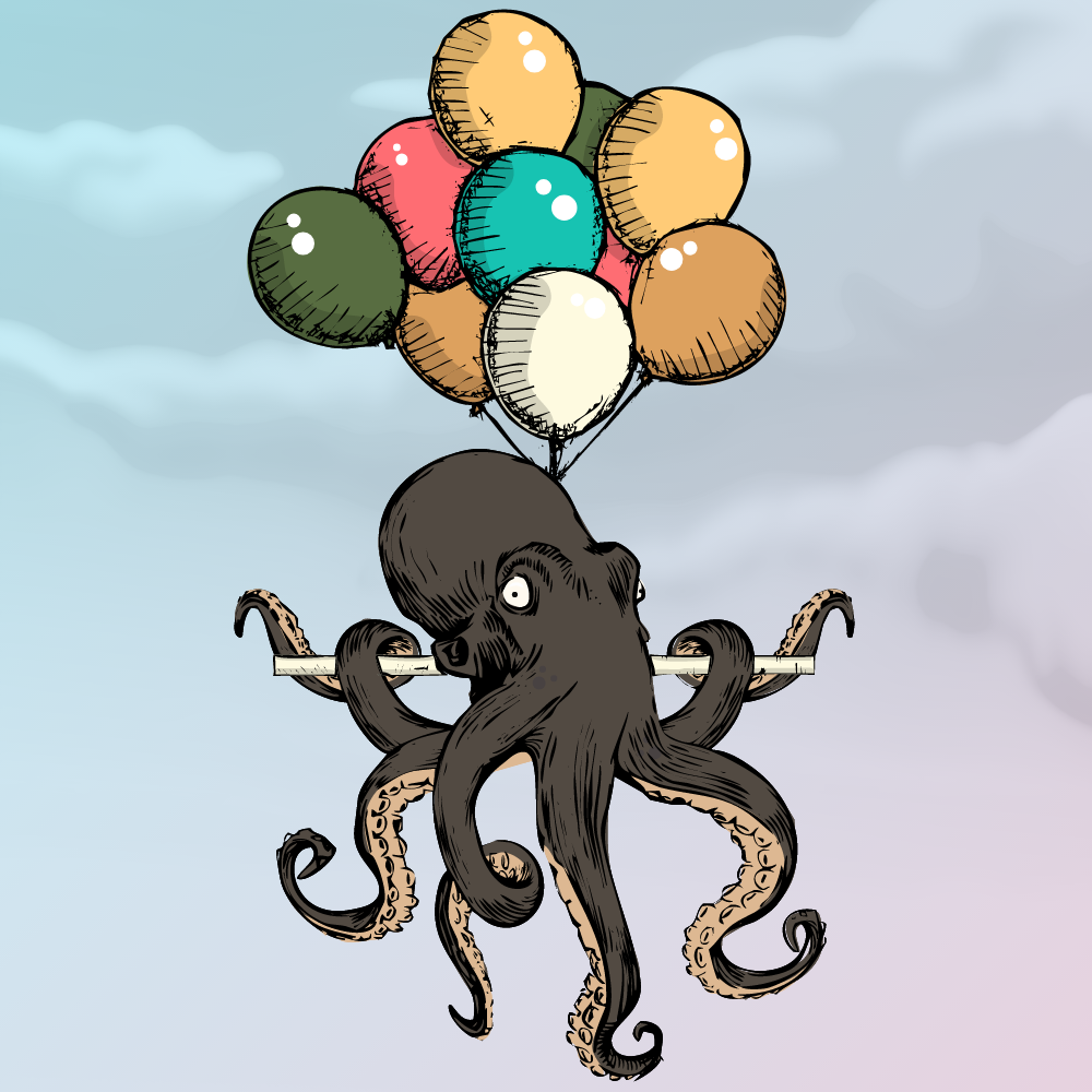 Flying Octupus #18 static token preview