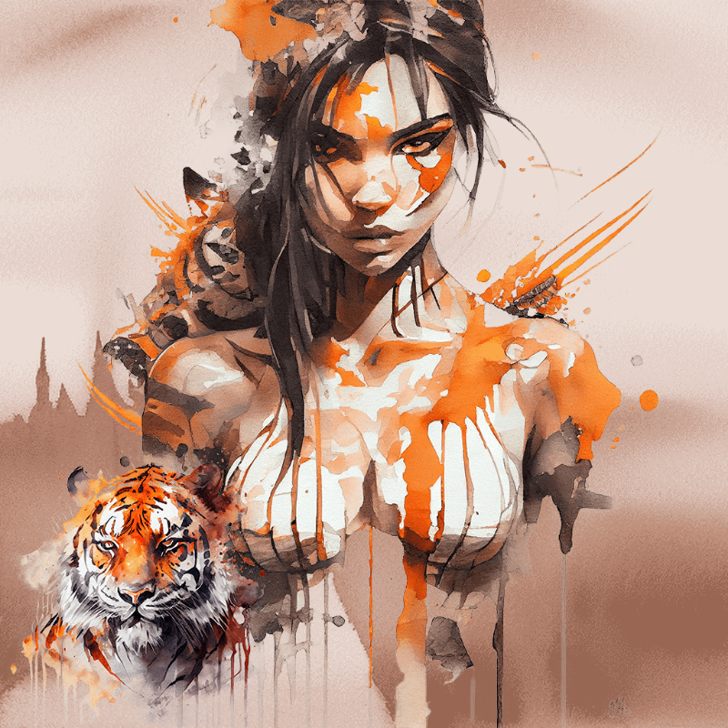 Arce and Tiger #7 static token preview