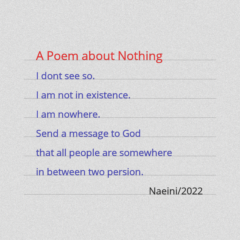 A Poem about Nothing #1 static token preview