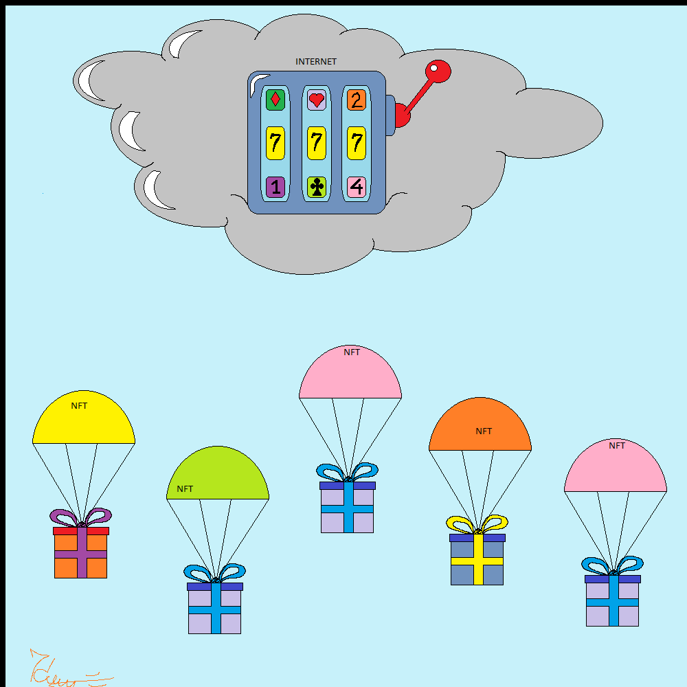 Rain of NFT airdrops #19 static token preview