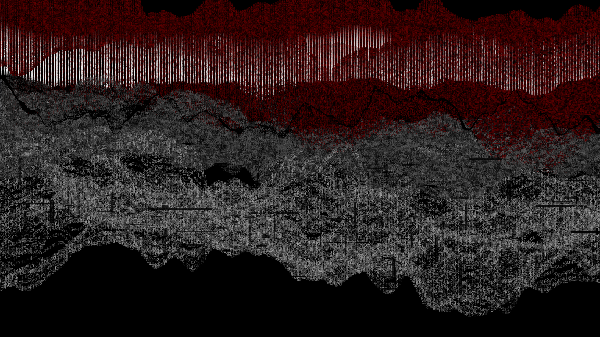 Pixel rain in a data landsacape #14 static token preview
