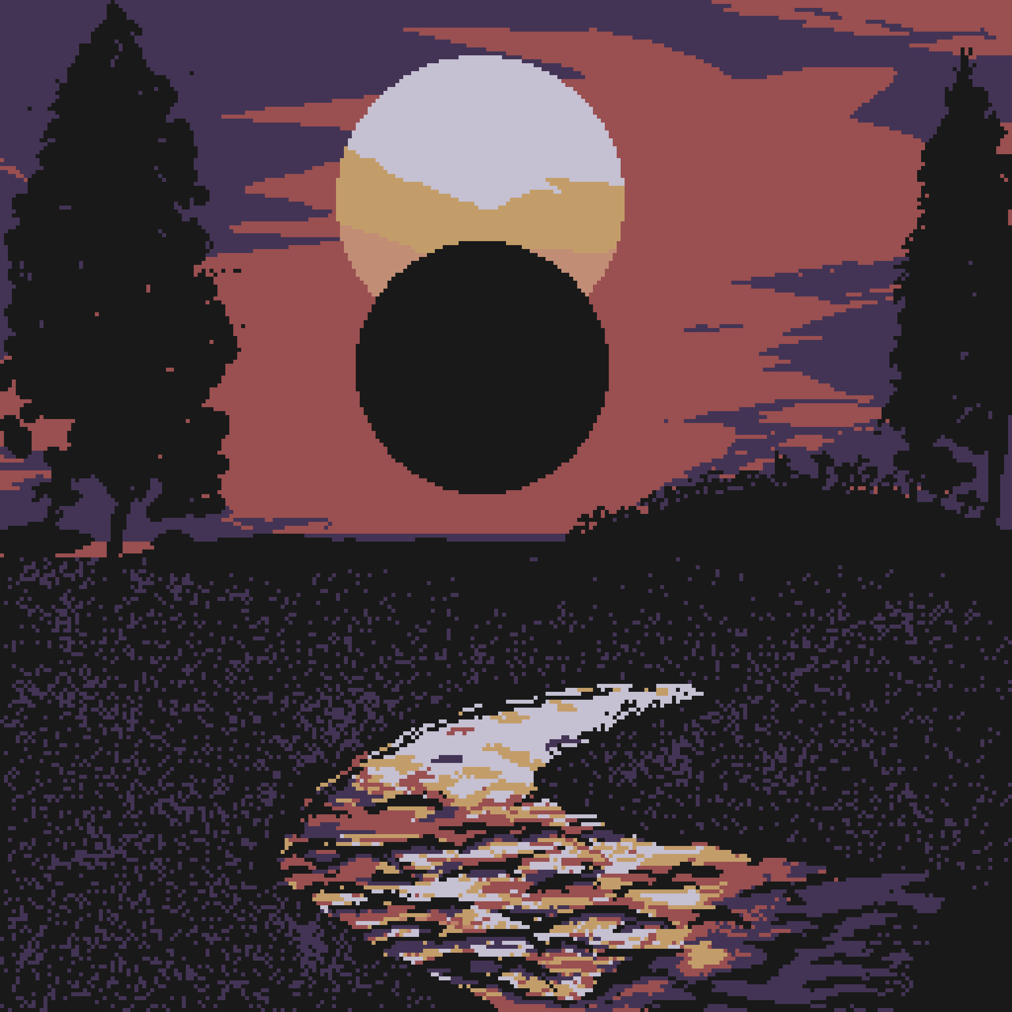 Pixel Sunset #19 static token preview