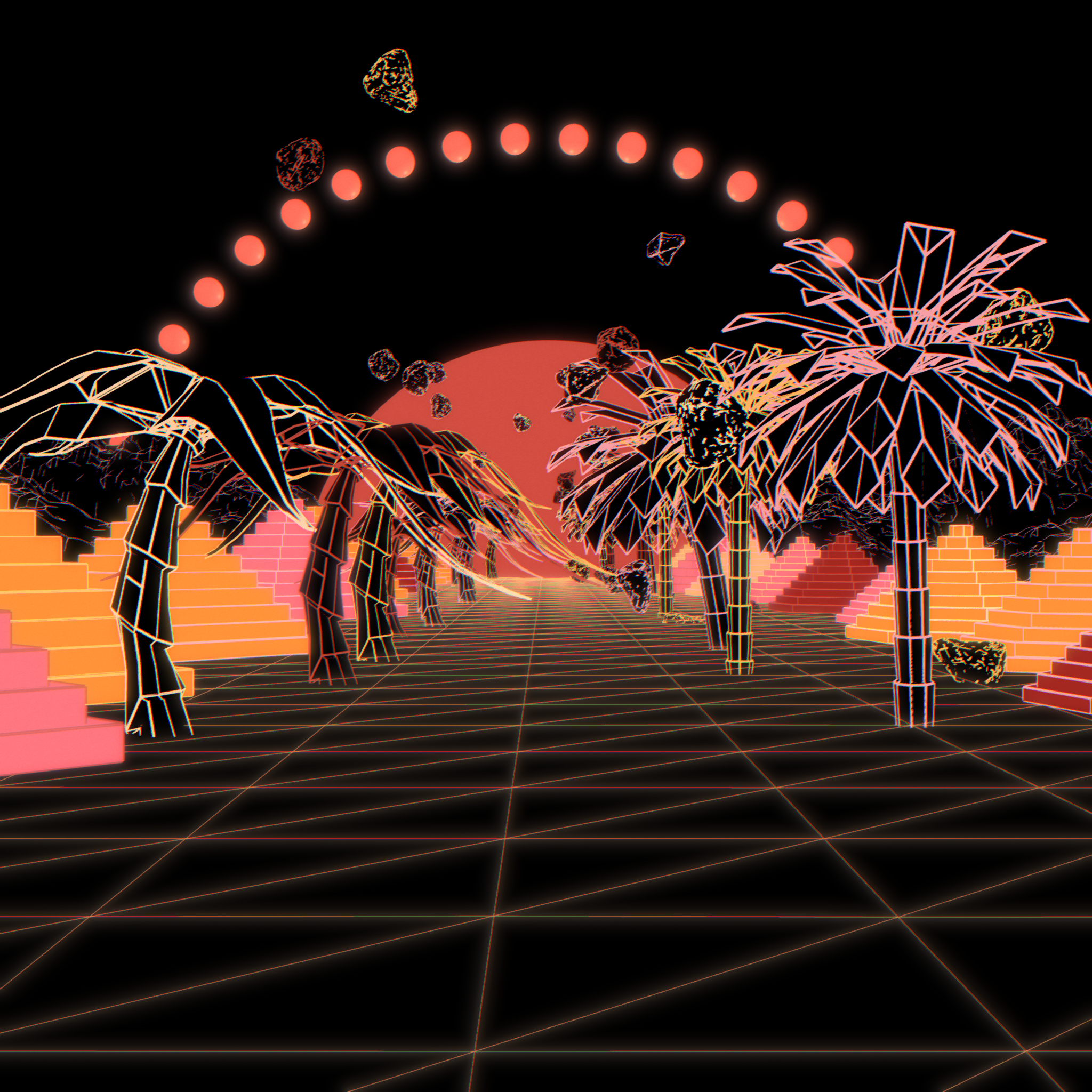 Synthwave Landscape #2 static token preview