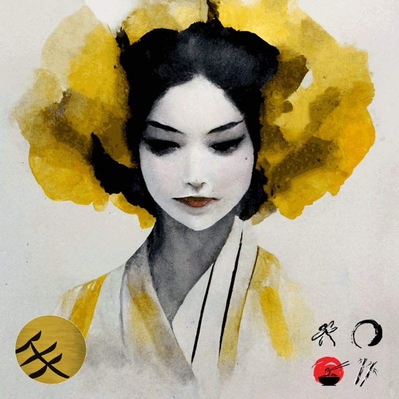 Yellow Geisha #21 static token preview