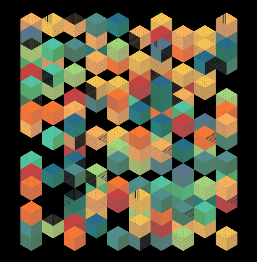 Stacked Cubes #59 static token preview