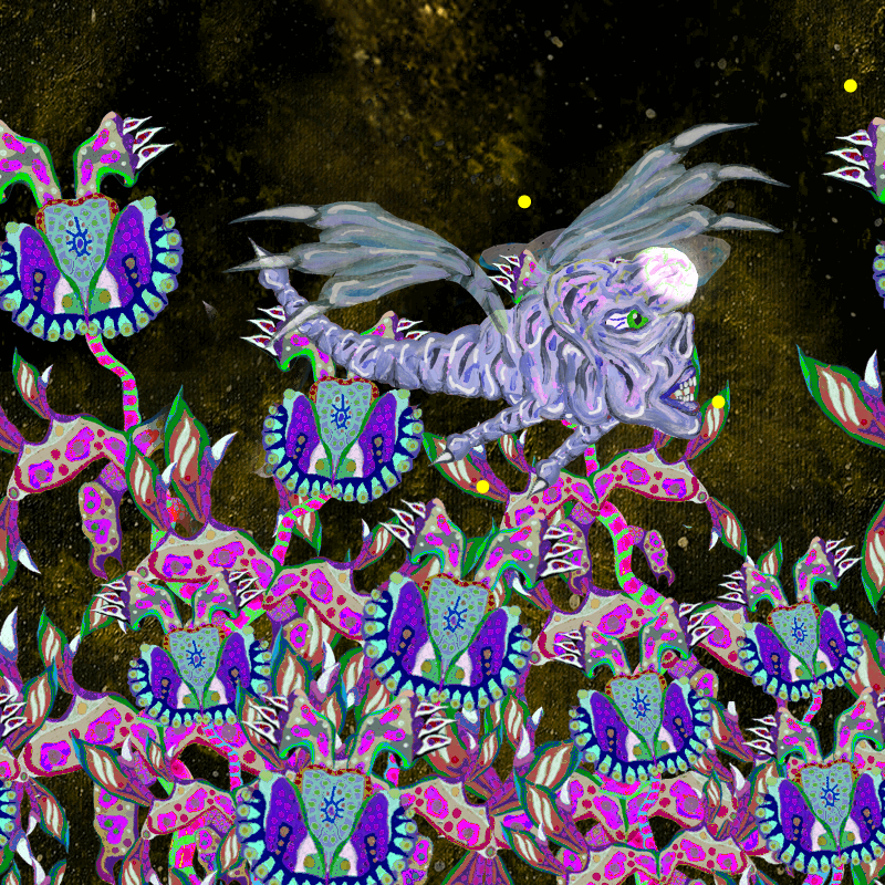 Fireflies and Flower Gardens #54 static token preview