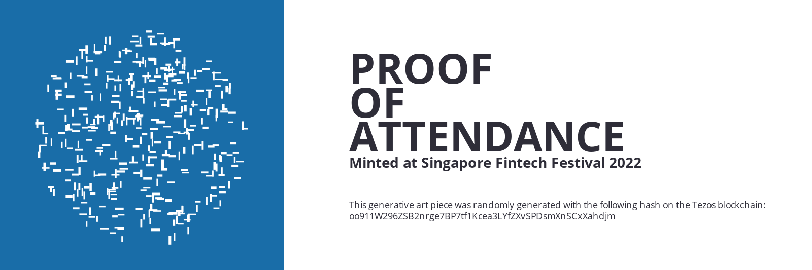 SFF2022 Proof of Attendance Token #216 static token preview