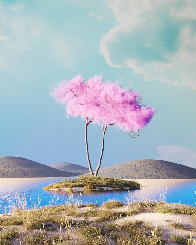 Cloudy desert #20 static token preview