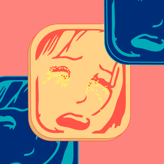 Card in the box "Crying girl" #14 static token preview