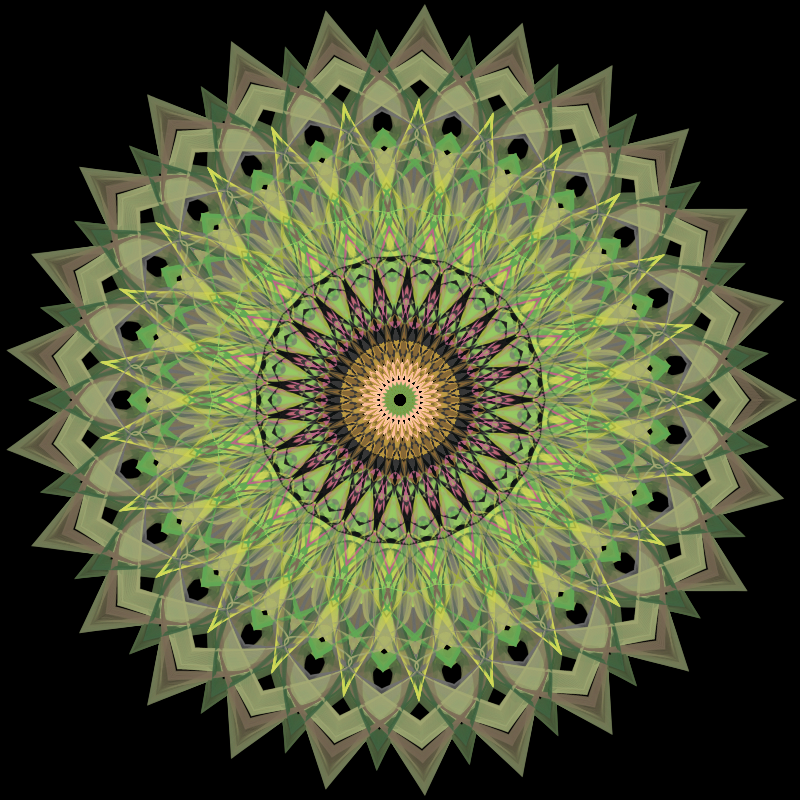 Morphing Mandala - #fxhashturnsone charity #24 static token preview