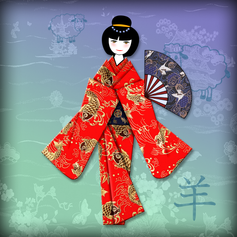 Origami Girls #21 static token preview