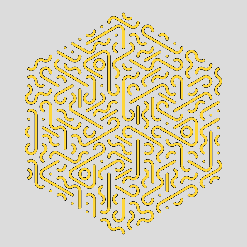 Truchet Threefold Symmetry #11 static token preview