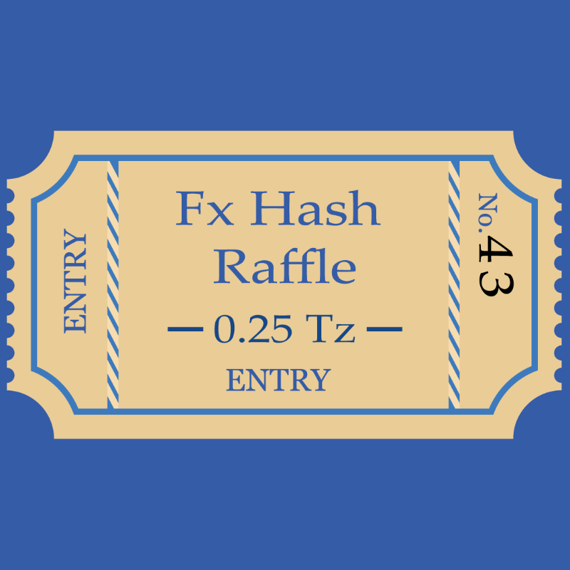 Tezos Raffle Ticket #7 static token preview