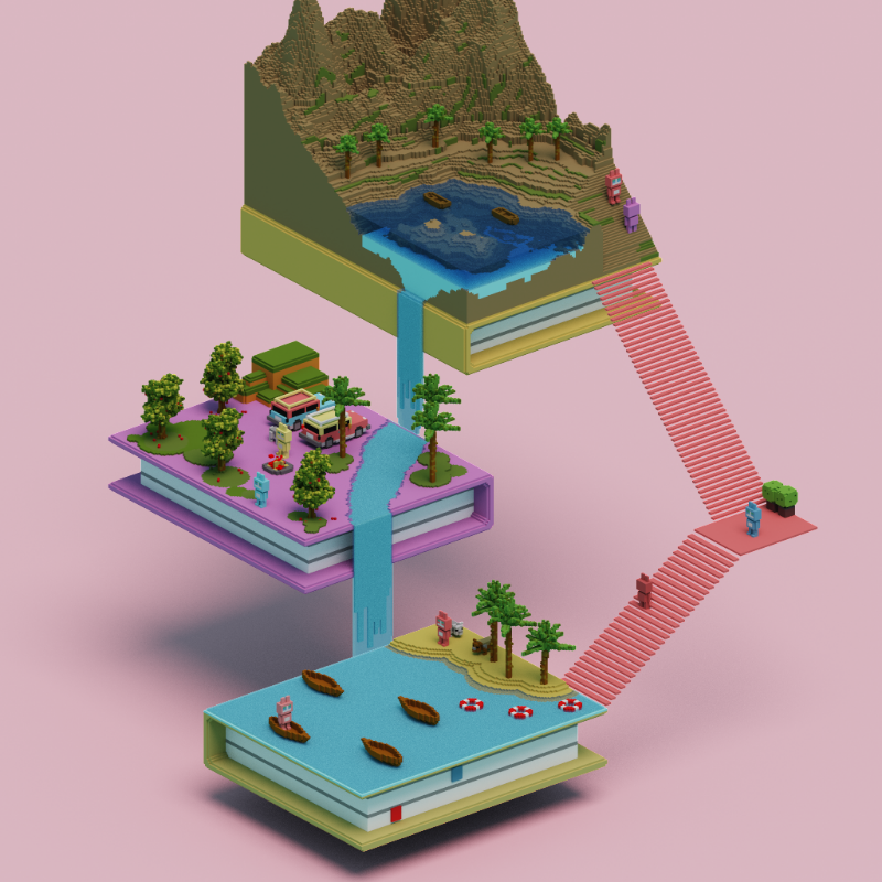 Books and islands #22 static token preview