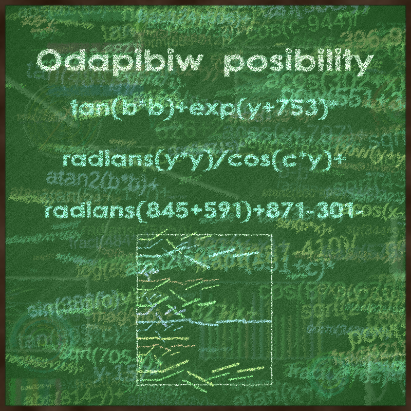 Formula on chalkboard 100% code #1 static token preview