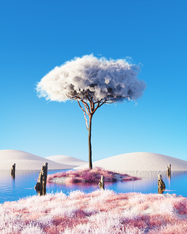 Cloudy desert #14 static token preview