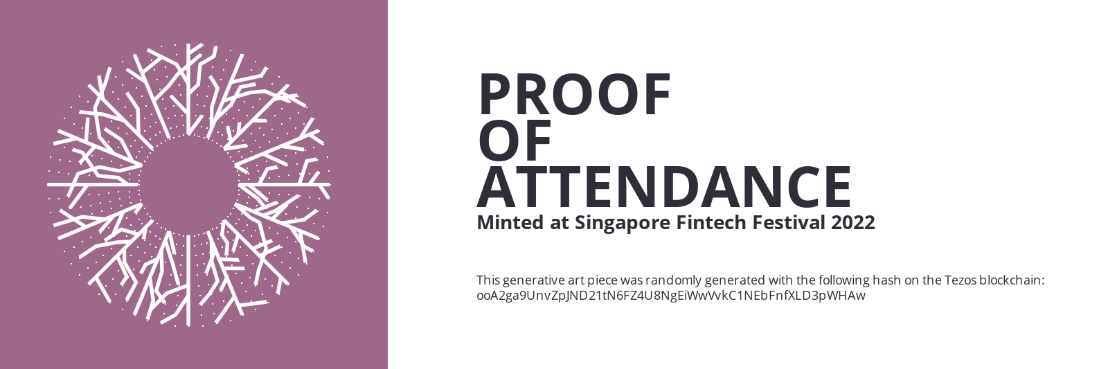 SFF2022 Proof of Attendance Token #1067 static token preview