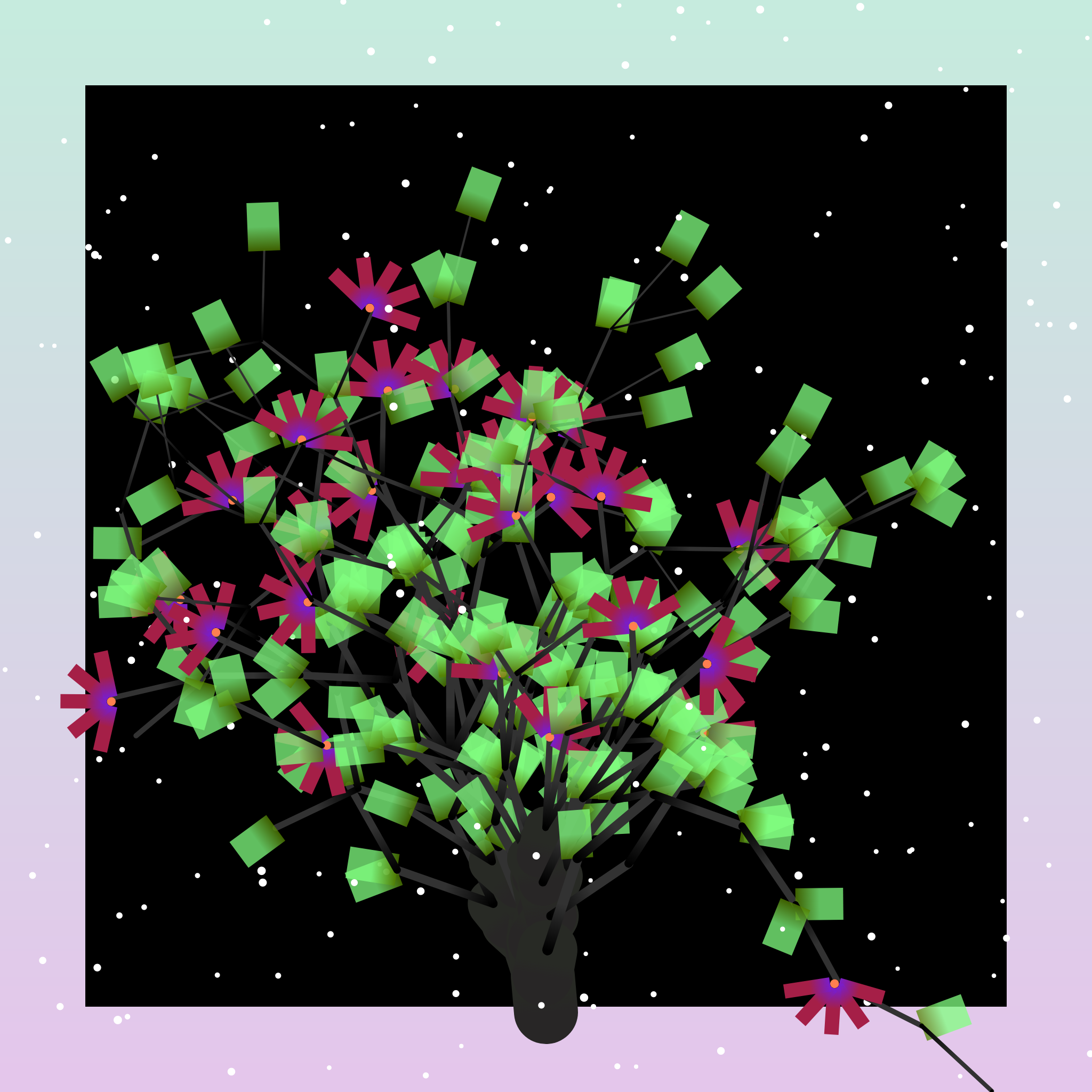 Some generative winter trees #5 static token preview