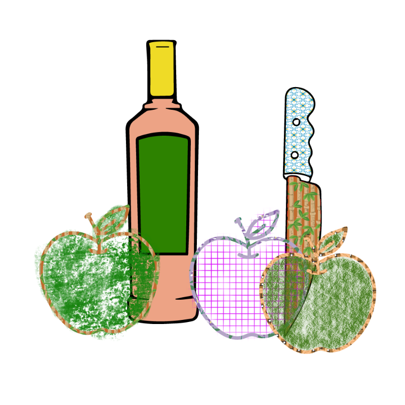 bottle and apples #19 static token preview