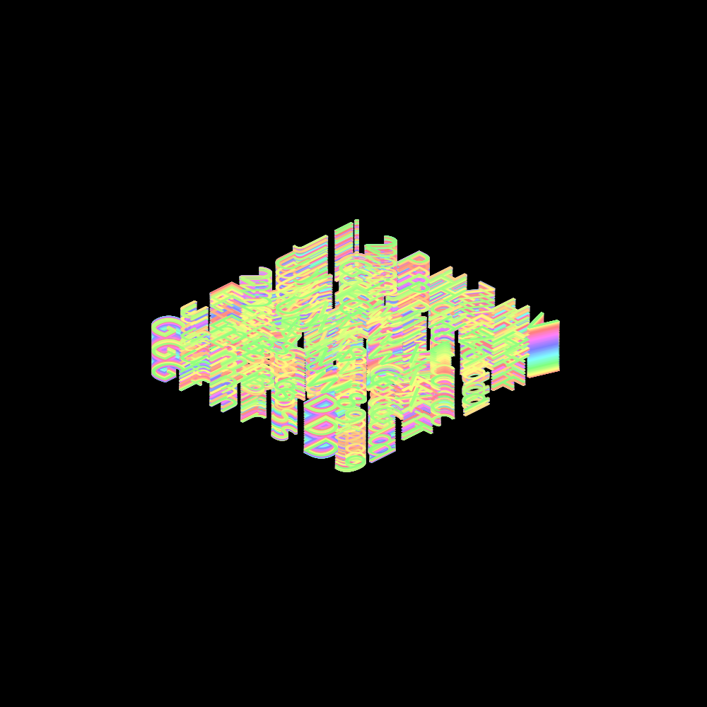 ISCII Rainbow Redux #2 static token preview