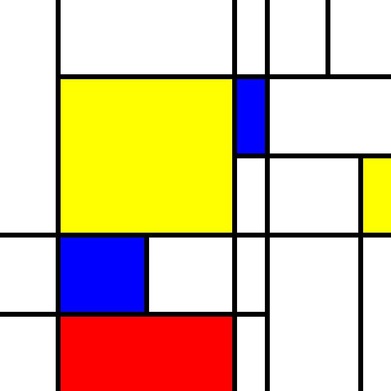 compositioninredblueandyellow.art, (NFT) #13 static token preview