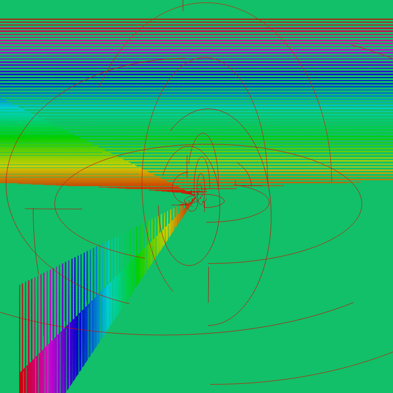 Fibonacci Rainbow Spirals v2 var7 #1 static token preview