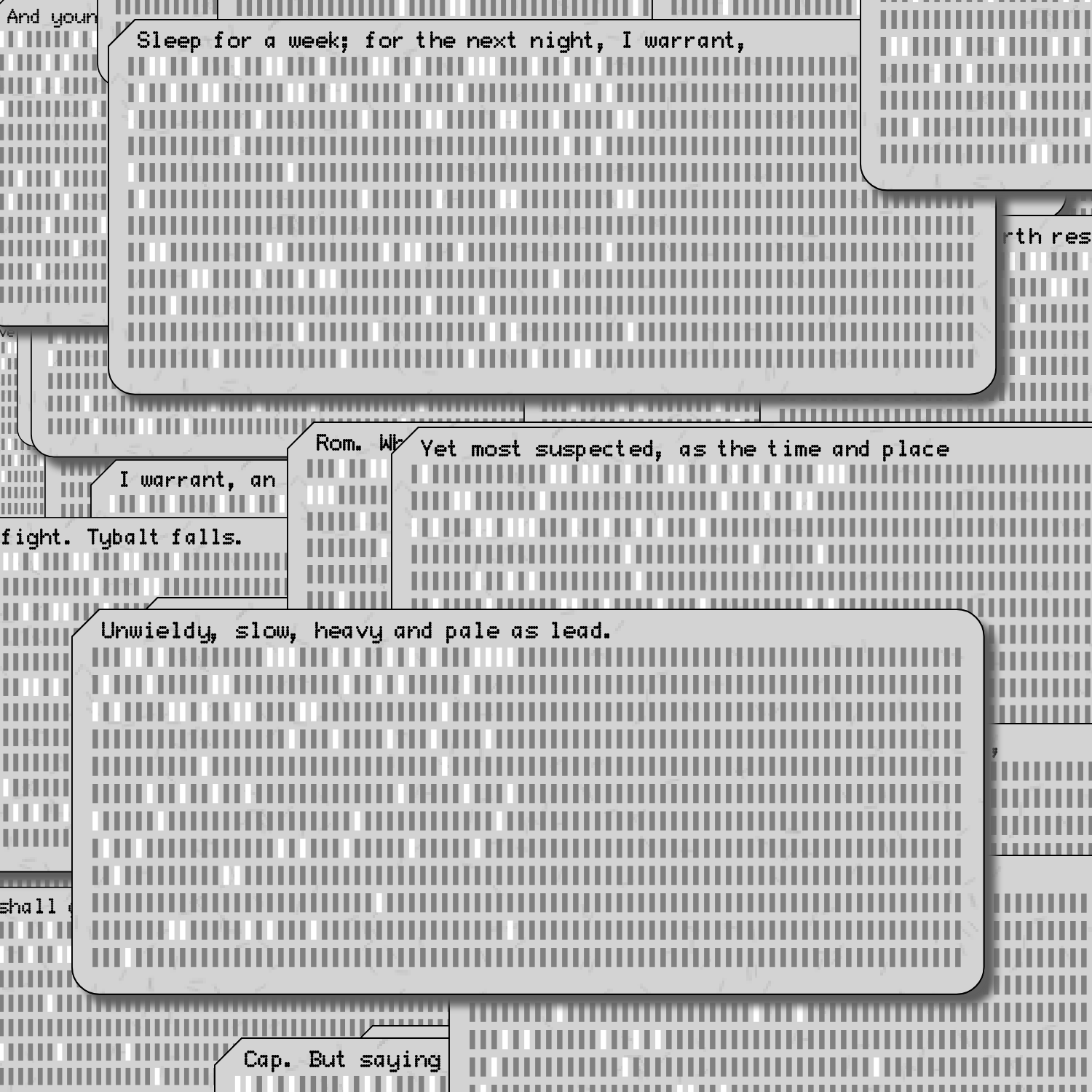Romeo and Juliet on Punched Cards (Free) #25 static token preview