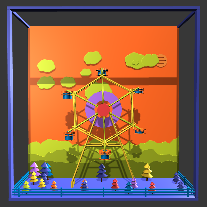 “Uncle Run” Fun Park: Ferris Wheel #9 static token preview