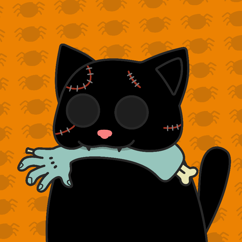 Addams Cat #12 static token preview