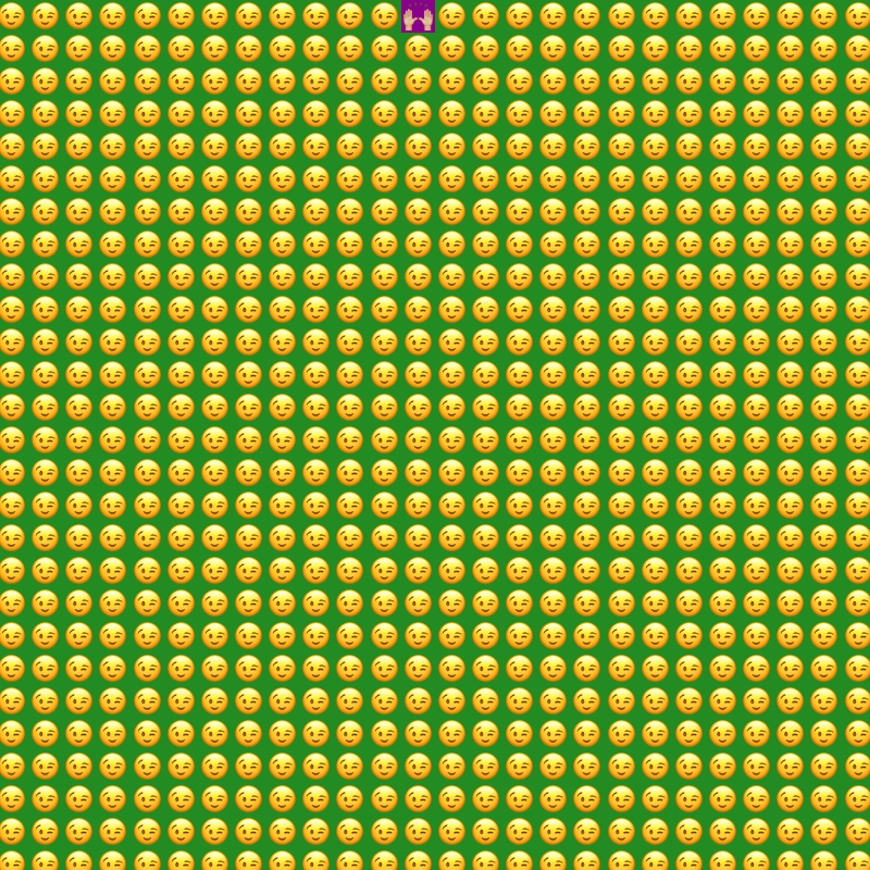 Elementary Cellular Emoji Automata #63 static token preview