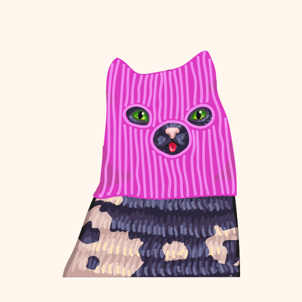 Kittens in balaclavas #20 static token preview