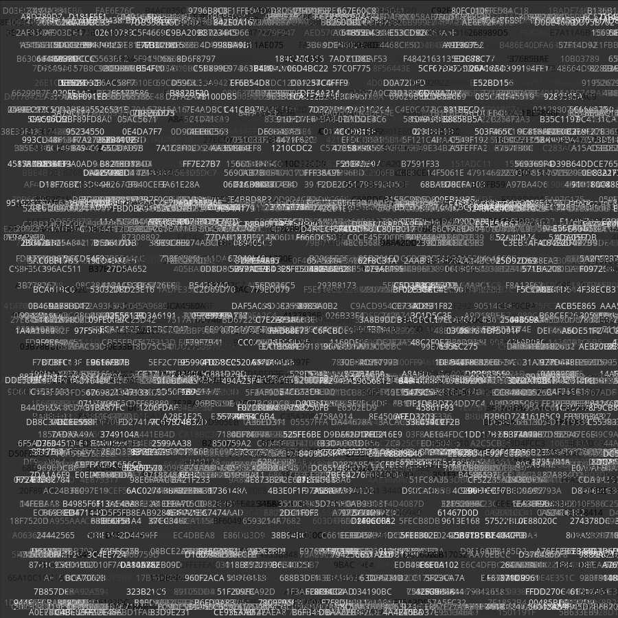 Painting by Random Hexadecimal Numbers #26 static token preview